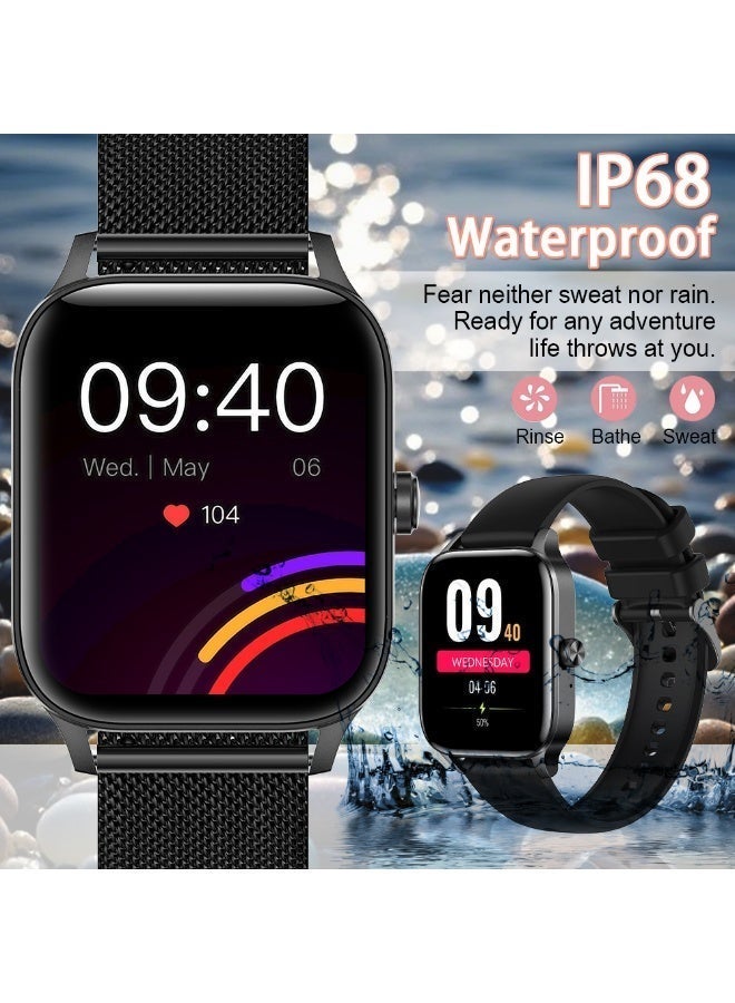 TDZDDYS Ultra-Light Smart Watch, Bluetooth Calling Fitness Tracker, 1.83" HD Display Waterproof Sports Watch for Men Women, Compatible with Android iOS - Image 5